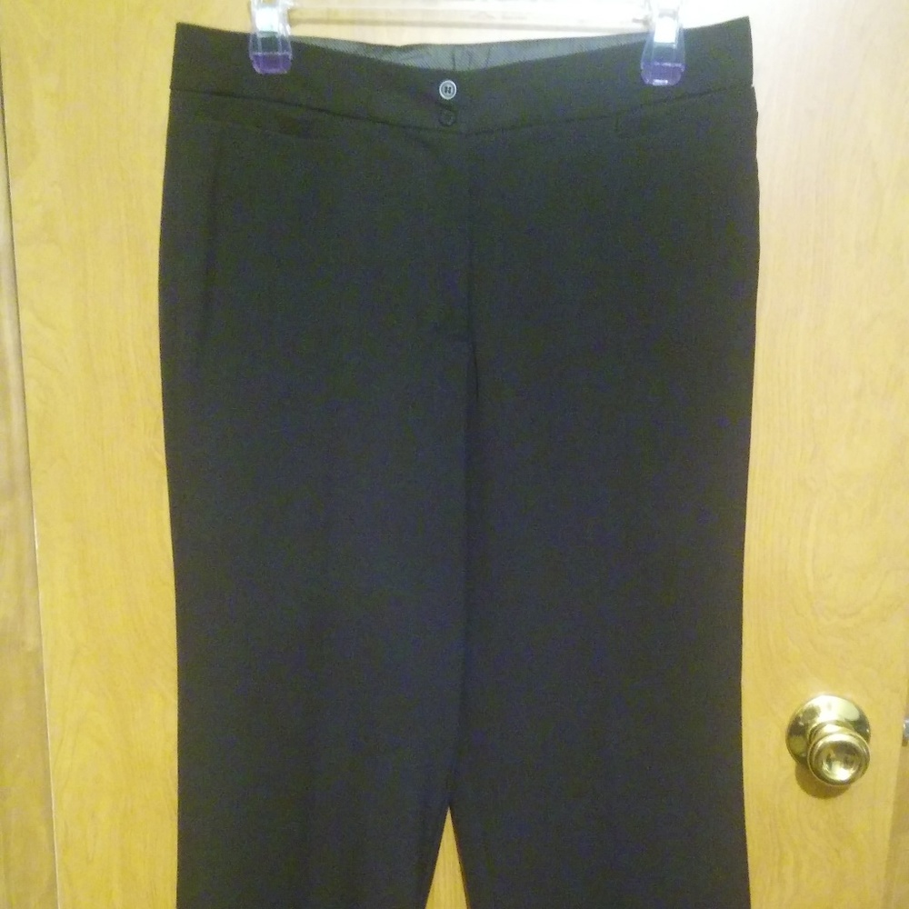 Bay Studio Career Black Dress Slacks 8 R Like New